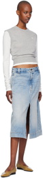 ÉTERNE Gray Sleeveless Crewneck Top