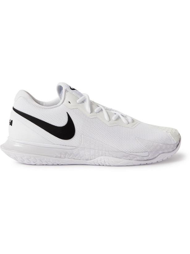 Photo: Nike Tennis - NikeCourt Zoom Vapor Cage 4 Rafa Rubber-Trimmed Mesh Sneakers - White