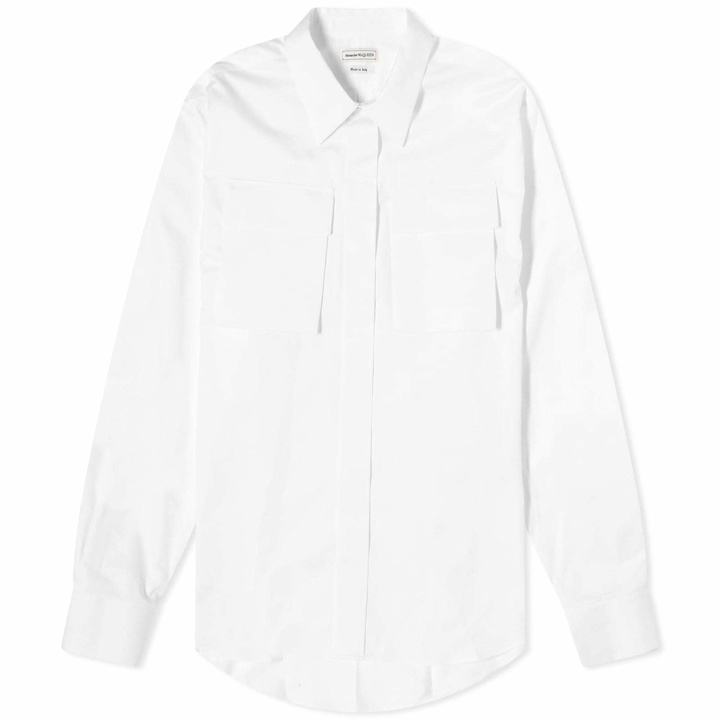 Photo: Alexander McQueen Men's Exposed Pocket Shirt in White