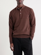 Beams Plus - Knitted Polo Shirt - Brown