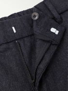 Sunspel - Tapered Stretch Wool and Cashmere-Blend Flannel Trousers - Gray
