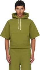 Veneda Carter SSENSE Exclusive Green Short Sleeve Hoodie