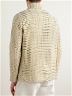Loro Piana - Joren Textured-Knit Cotton-Blend Jacket - Neutrals