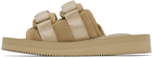 Suicoke Beige MOTO-VS Sandals