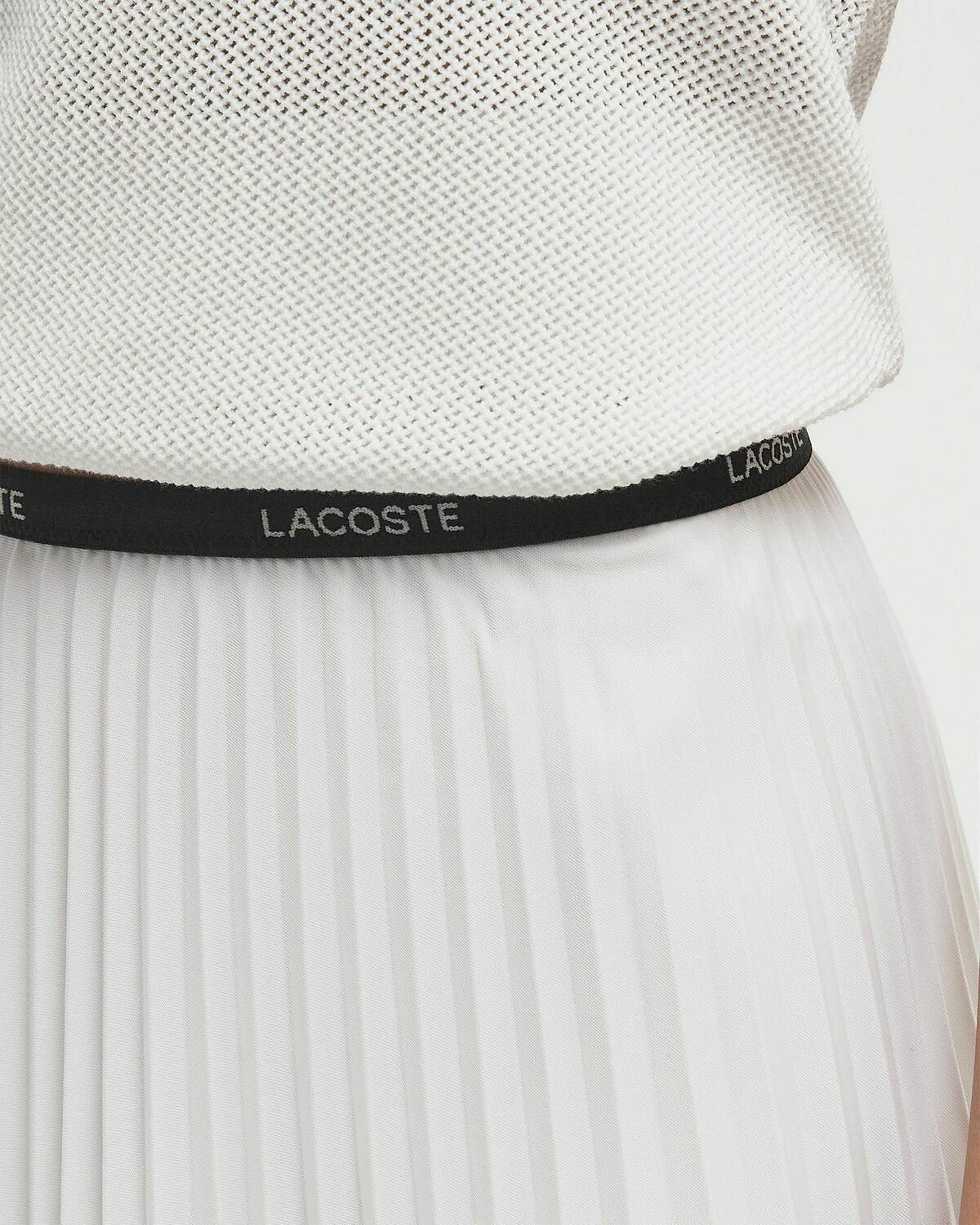 Lacoste JUPE SKIRT White Women