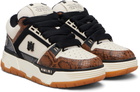 AMIRI Off-White & Brown Snake MA-1 Sneakers