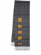 MARNI - Prince Of Wales Logo Wool Scarf