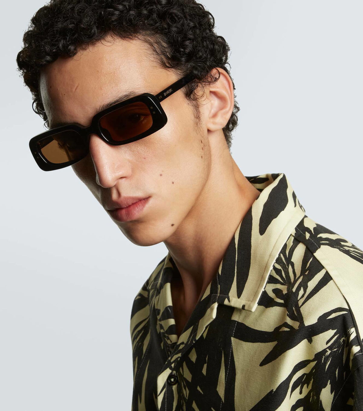 Jacquemus Les Lunettes Azzuro rectangular sunglasses Jacquemus