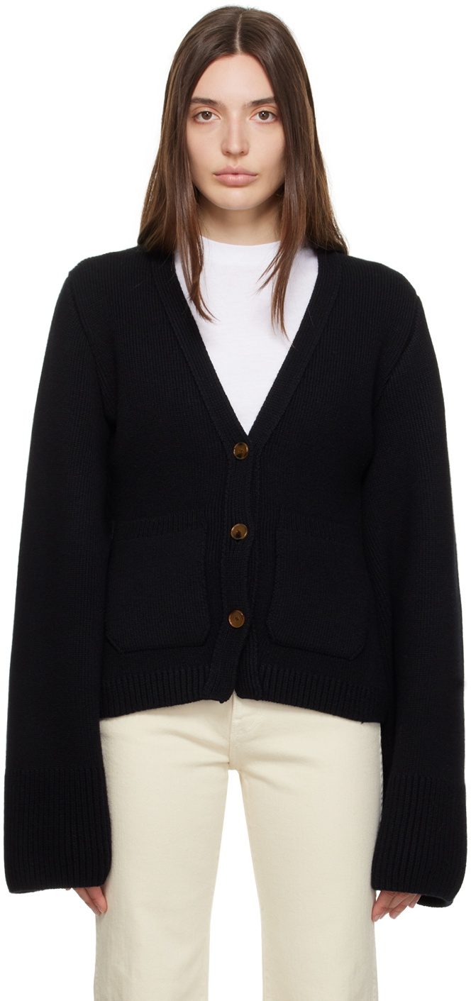 KHAITE Black Scarlet Cardigan Khaite