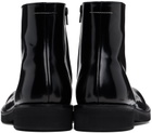MM6 Maison Margiela Black Polished Leather Boots