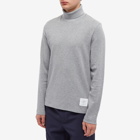 Thom Browne Men's Long Sleeve Turtleneck T-Shirt in Light Grey