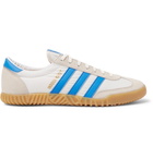 adidas Originals - Indoor Kreft Spezial Leather-Trimmed Shell and Suede Sneakers - Men - White