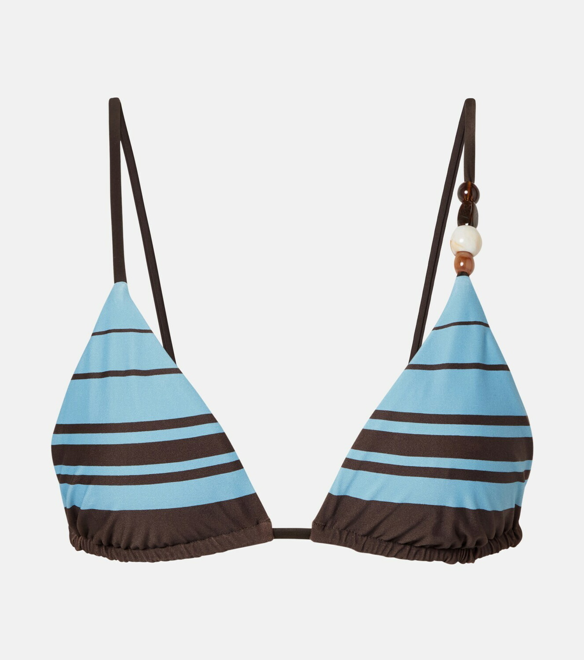 SIR Rioja beaded striped bikini top