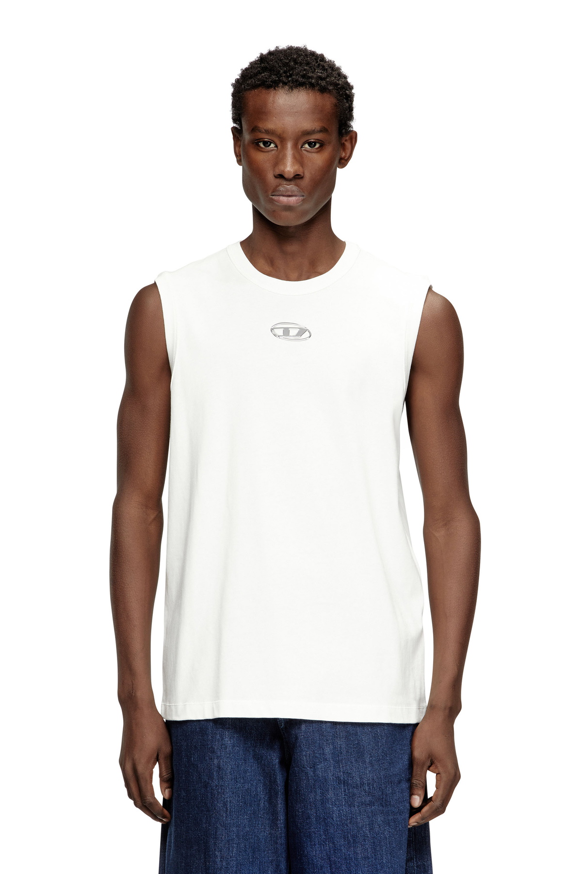 Diesel White T-Boxt-Ls-Q9 Long Sleeve T-Shirt Diesel