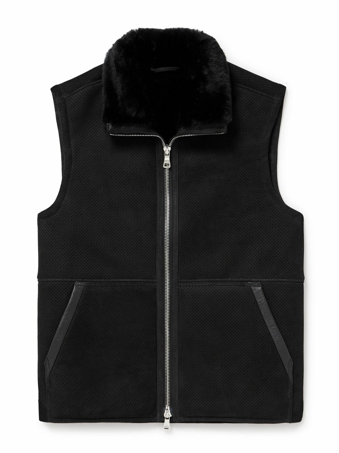 Mr P. - Cable-Knit Cashmere Sweater Vest - Black Mr P.