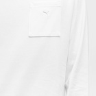 Puma Men's Long Sleeve MMQ Baseline Pocket T-Shirt in Puma White