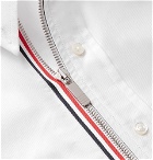 Thom Browne - Button-Down Collar Striped Cotton Oxford Shirt - White