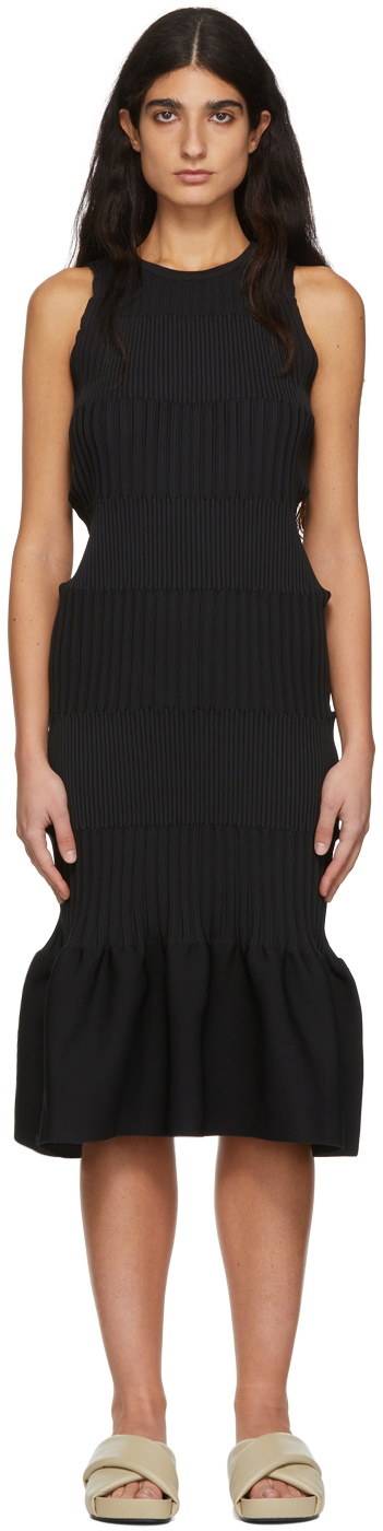 CFCL Black Fluted Dress CFCL