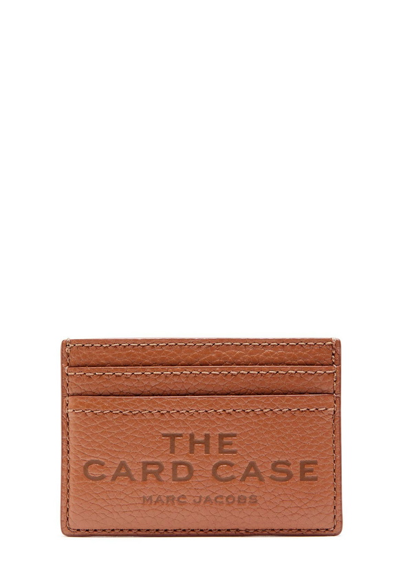 Photo: Marc Jacobs The Card Case Grained Leather Card Holder - Brown - One Size