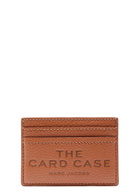 Marc Jacobs The Card Case Grained Leather Card Holder - Brown - One Size