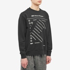 Maison Margiela Men's Text Logo Crew Sweat in Black