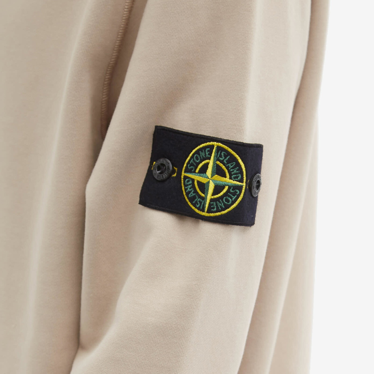 Stone island garment dyed online button half zip sweat