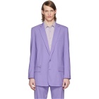 Tibi SSENSE Exclusive Purple Eamon Long Blazer