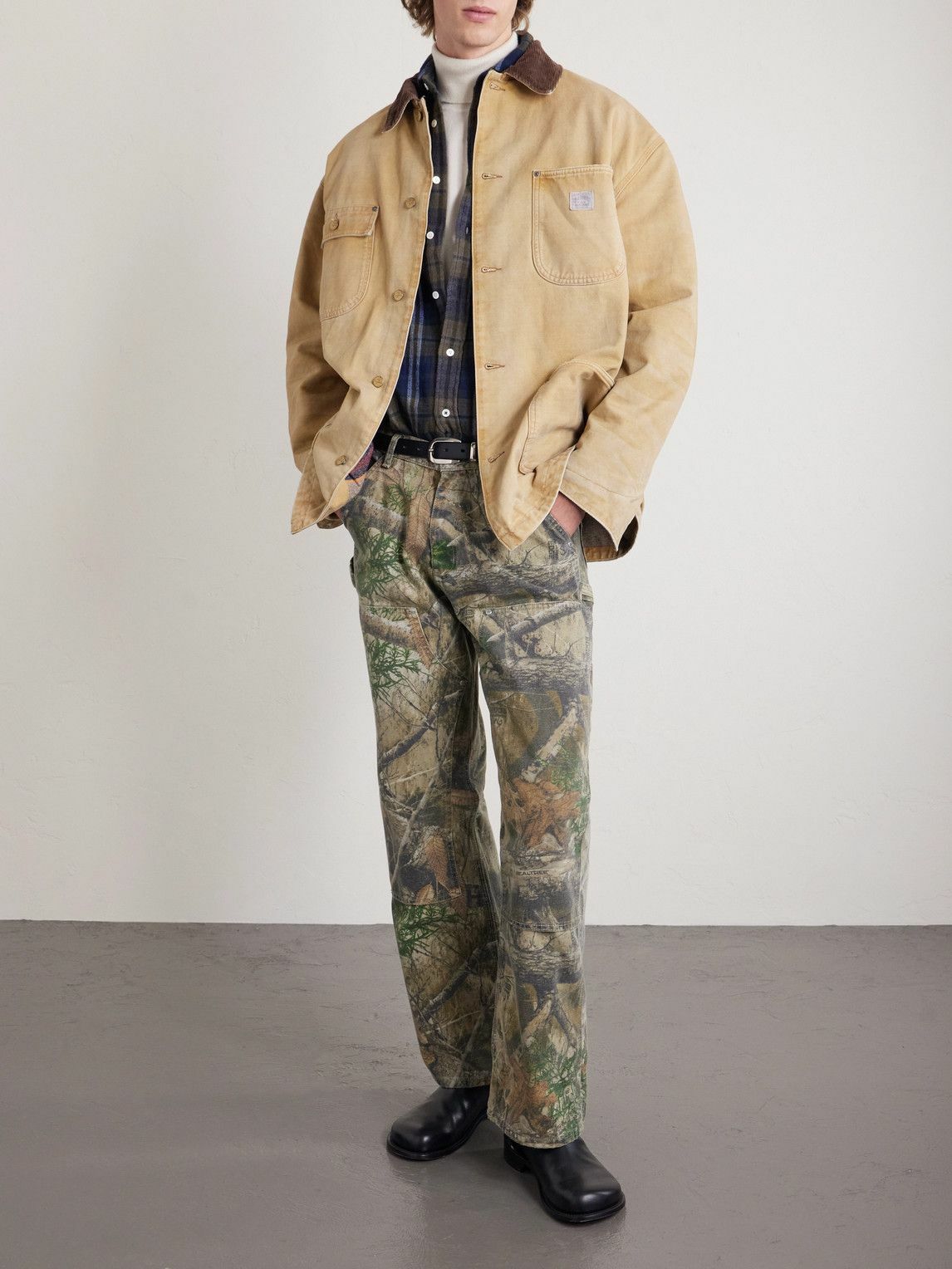 Cherry Los Angeles - Wide-Leg Cotton-Canvas Trousers - Brown