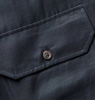 Camoshita - Camp-Collar Linen-Blend Overshirt - Blue