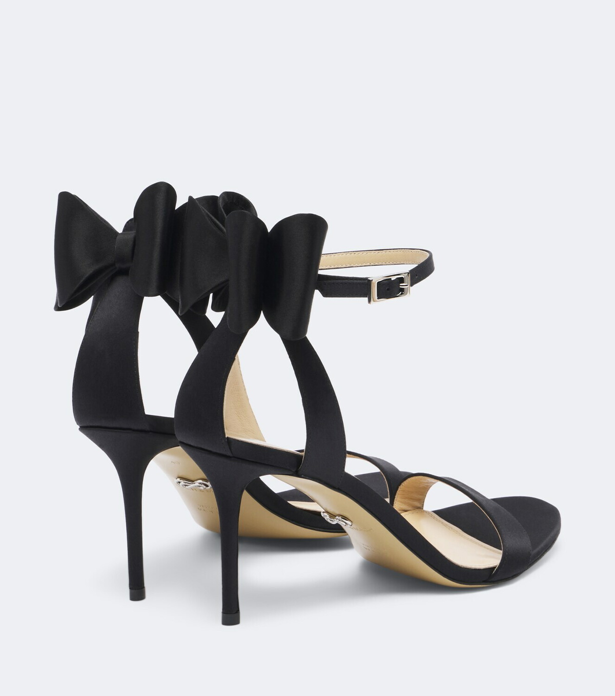 Mach & Mach Le Cadeau bow-detail satin sandals