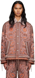 Craig Green Burgundy Tapestry Jacket