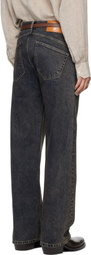 MMIC Navy Rolling Acid Jeans