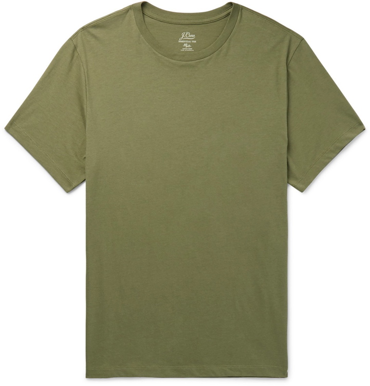 Photo: J.Crew - Essential Cotton-Jersey T-shirt - Green