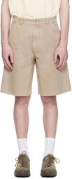 COOR Beige Over Dyed Bermuda Double Knee Shorts