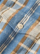 Visvim - Pioneer Checked Brushed Cotton-Flannel Shirt - Blue