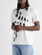 Marni - Logo-Print Cotton-Jersey T-Shirt - White