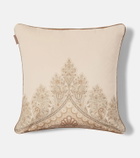 Etro Pegaso paisley cotton velvet cushion