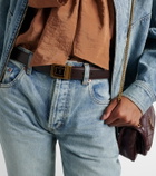 Saint Laurent Cassandre leather belt
