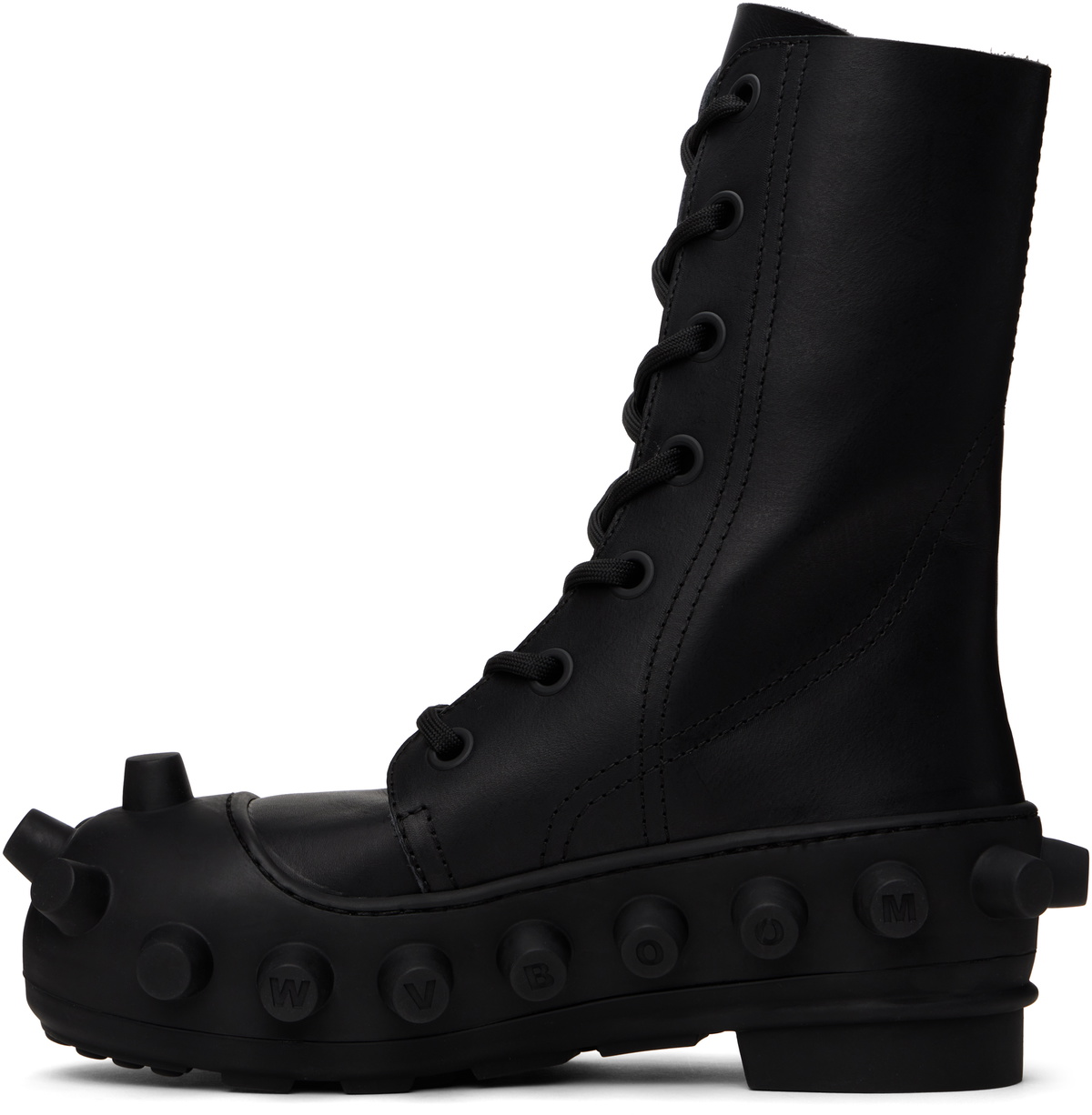 Walter Van Beirendonck Black Boom Boots