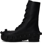 Walter Van Beirendonck Black Boom Boots