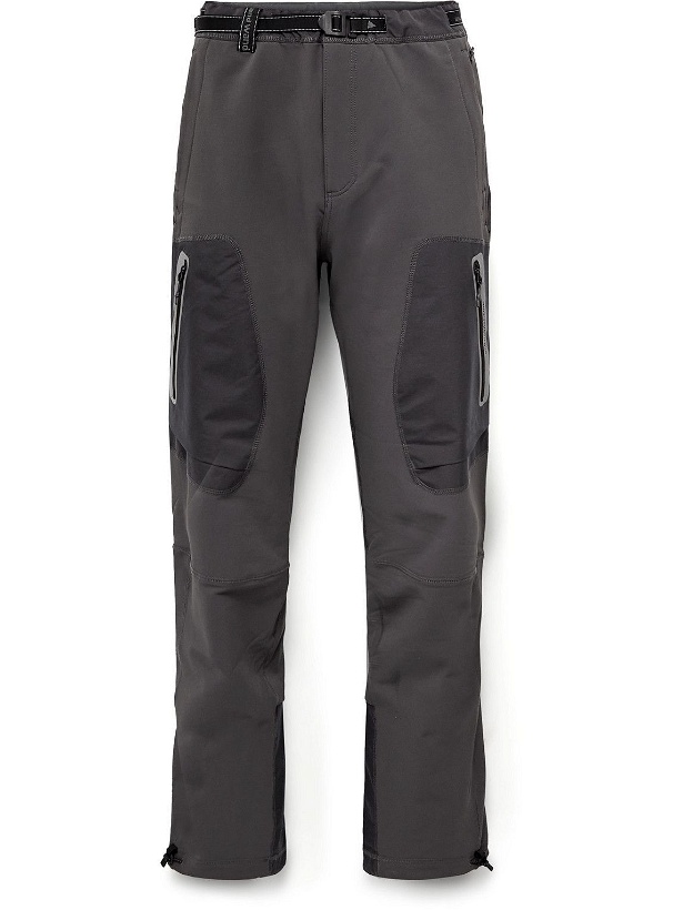 Photo: And Wander - Straight-Leg Belted Panelled Nylon-Blend Trousers - Gray