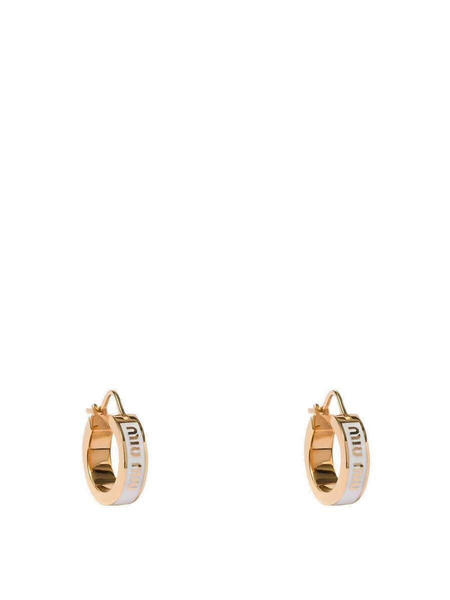 Miu Miu Earrings White Womens Miu Miu
