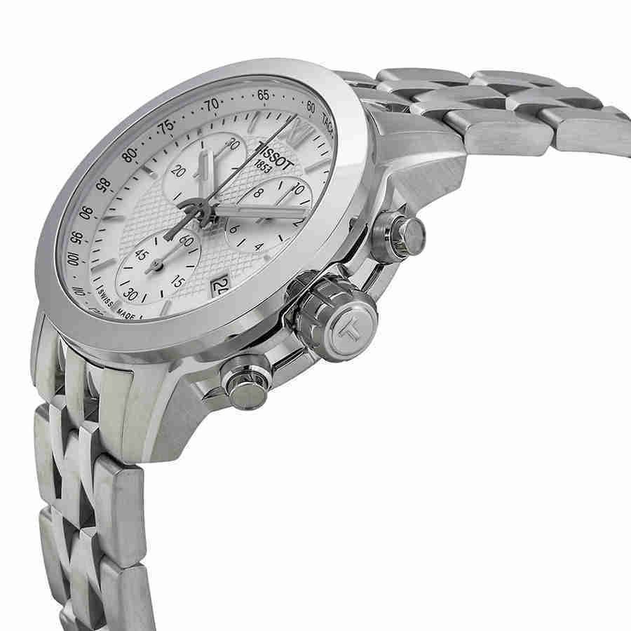 Tissot PRC200 Chronograph White Dial Ladies Watch T0552171101800