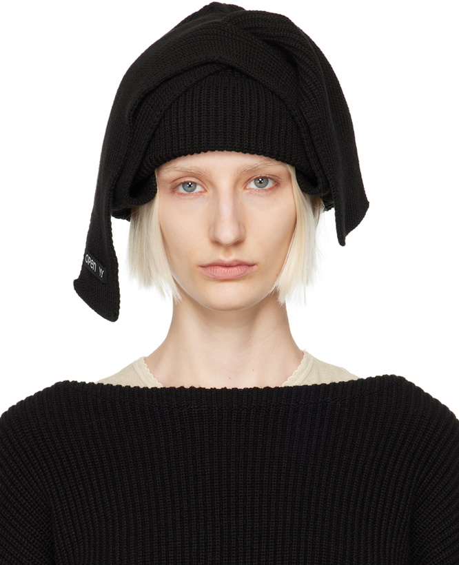 Photo: OPEN YY Black Scarf Beanie