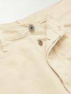 Off-White - Wave Off Straight-Leg Cotton-Canvas Shorts - Neutrals