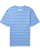 Folk - Striped Cotton-Jersey T-Shirt - Blue