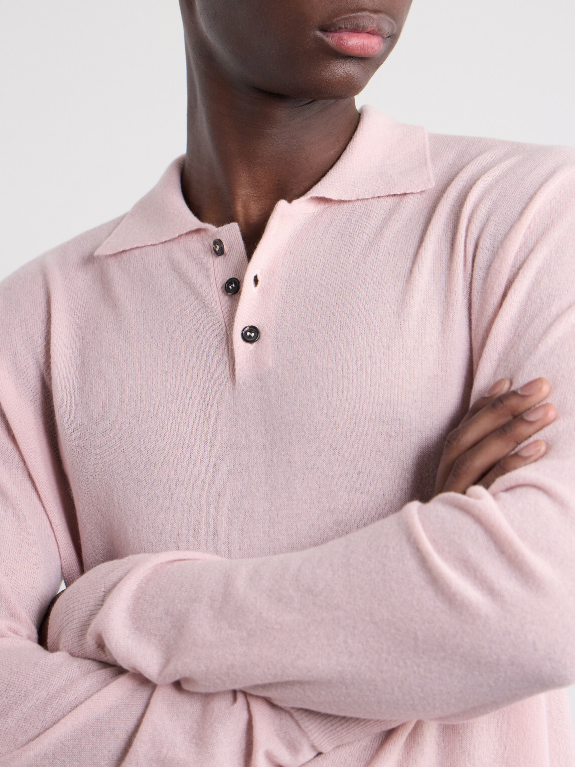 Slowear - Zanone Cashmere-Blend Polo Sweater - Pink
