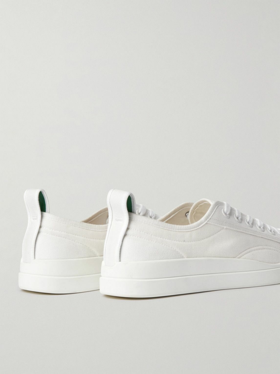 Bottega Veneta - Rubber-Trimmed Canvas Sneakers - White