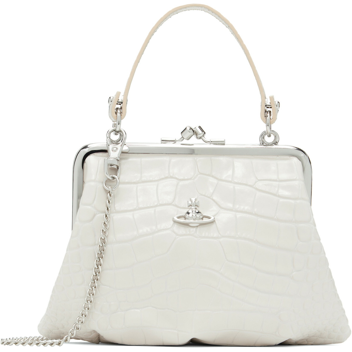Vivienne Westwood Off-White Granny Frame Bag