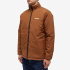 Butter Goods Men's Chain Link Reversible Puffer Jacket in Stone/Brown